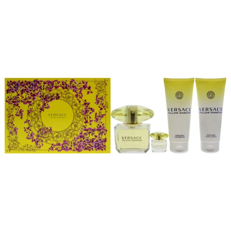 ESTUCHE VERSACE YELLOW DIAMONDS 4 PIEZAS
