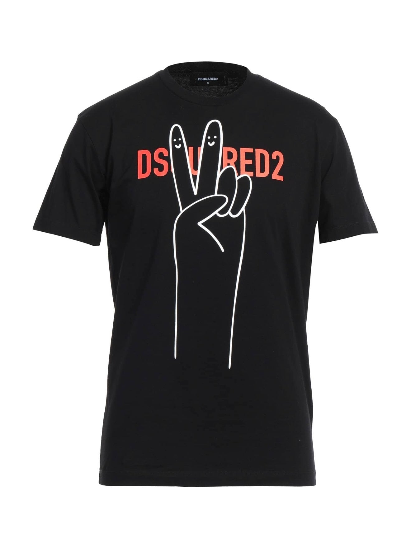 CAMISETA DSQUARED2 NEGRA DEDOS