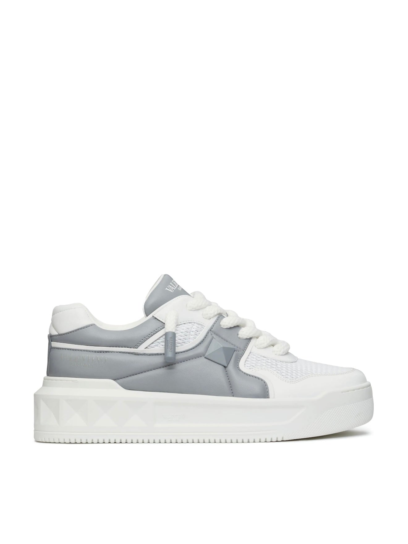 TENIS VALENTINO GRUESOS GRIS BLANCO