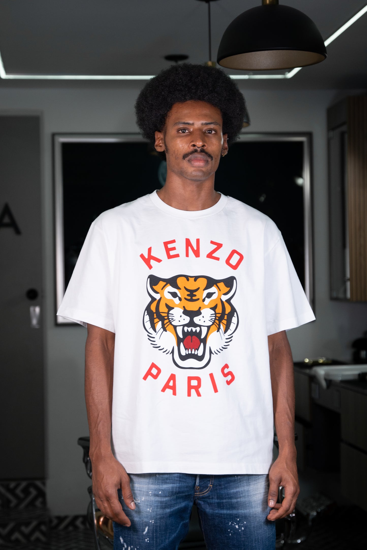 KENZO BLANCA TIGRE ROJO