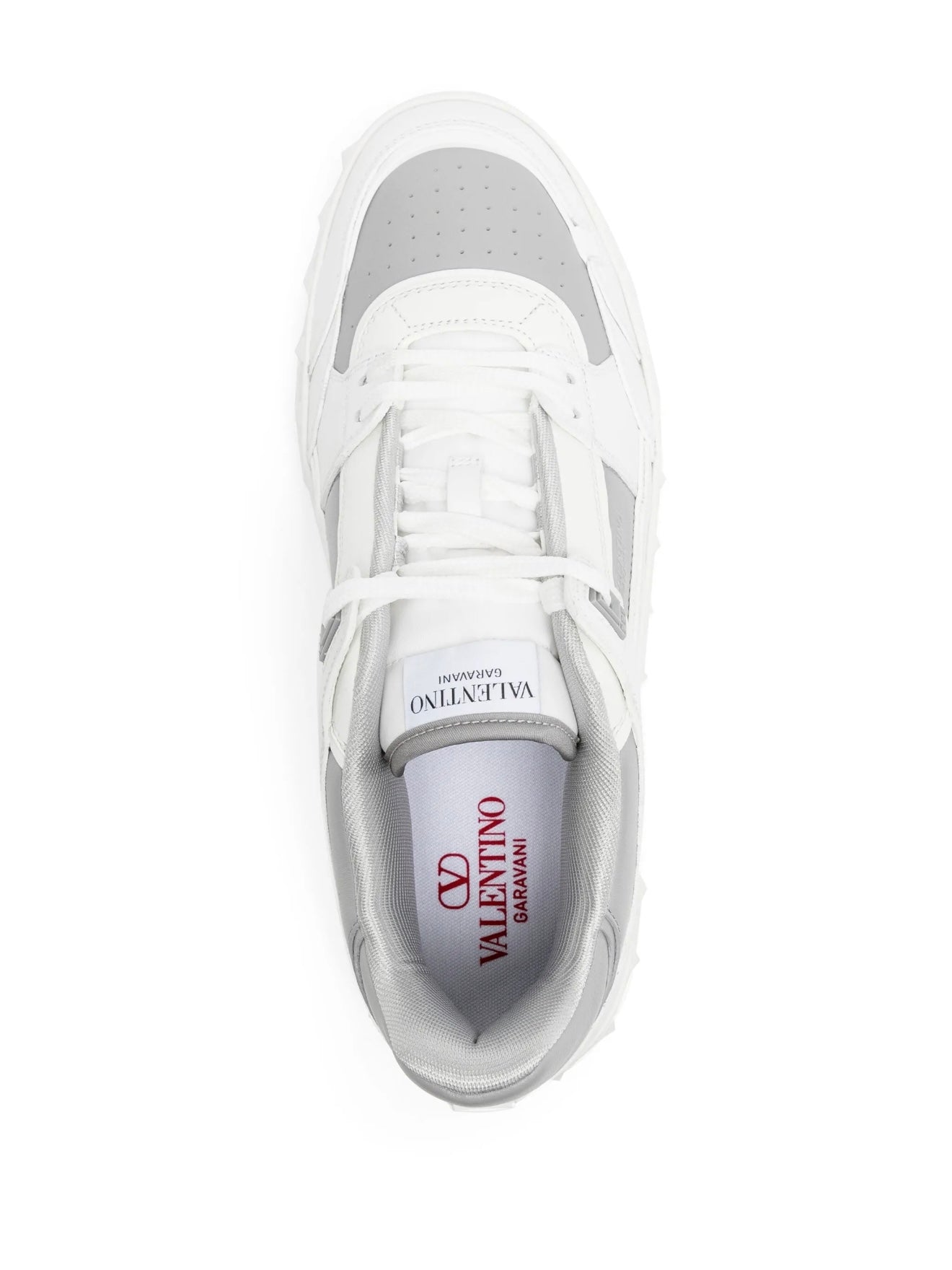 TENIS VALENTINO BLANCO GRIS BAJITOS