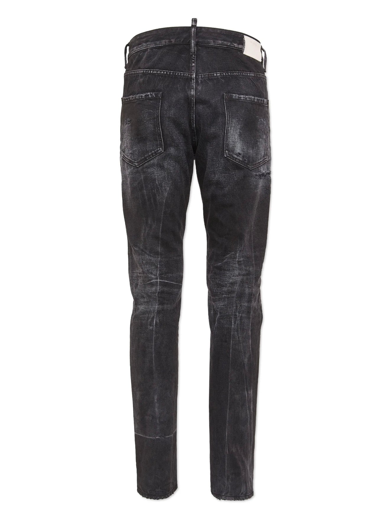 JEAN DSQ NEGRO CON ROTOS