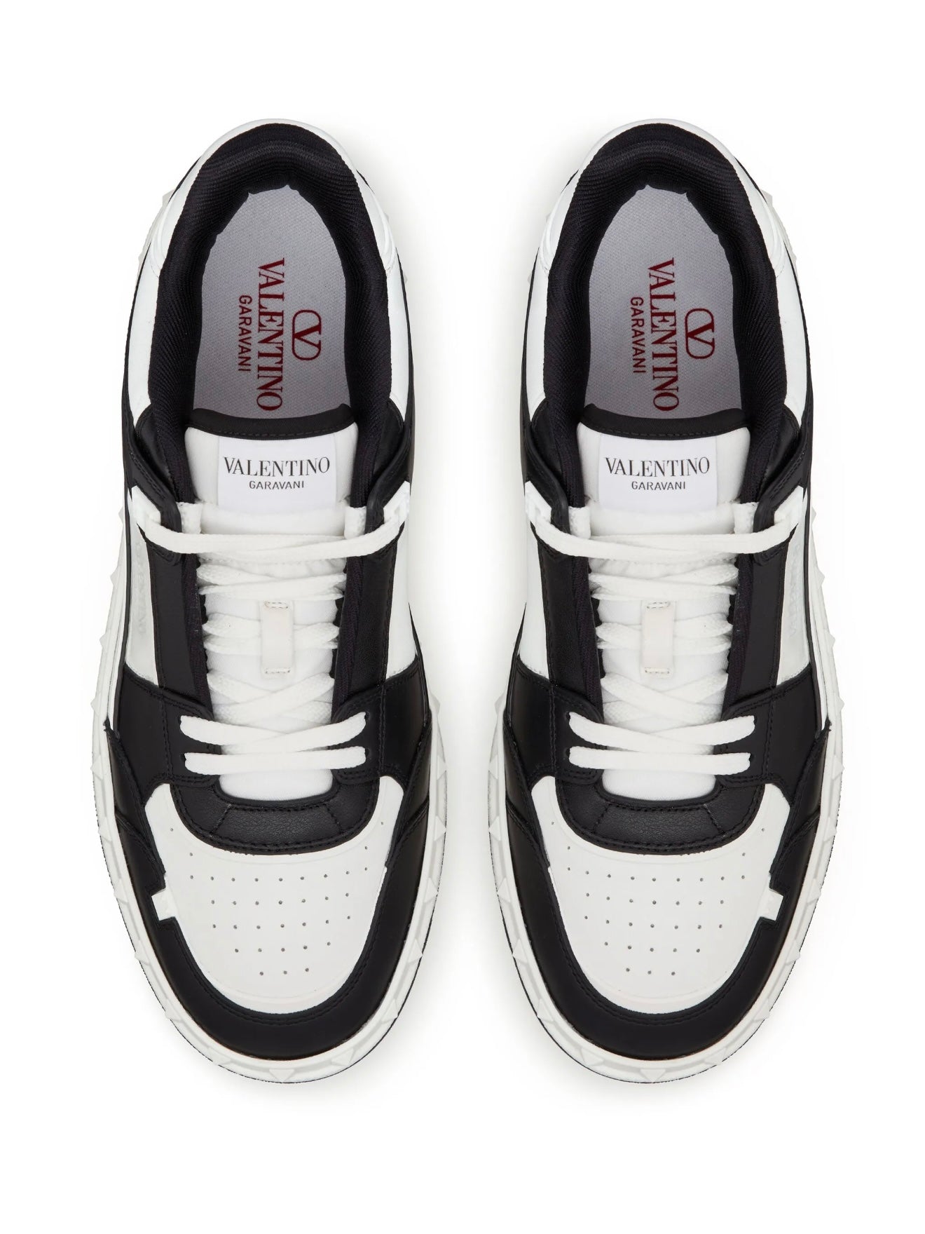 TENIS VALENTINO NEGRO BLANCO BAJITOS