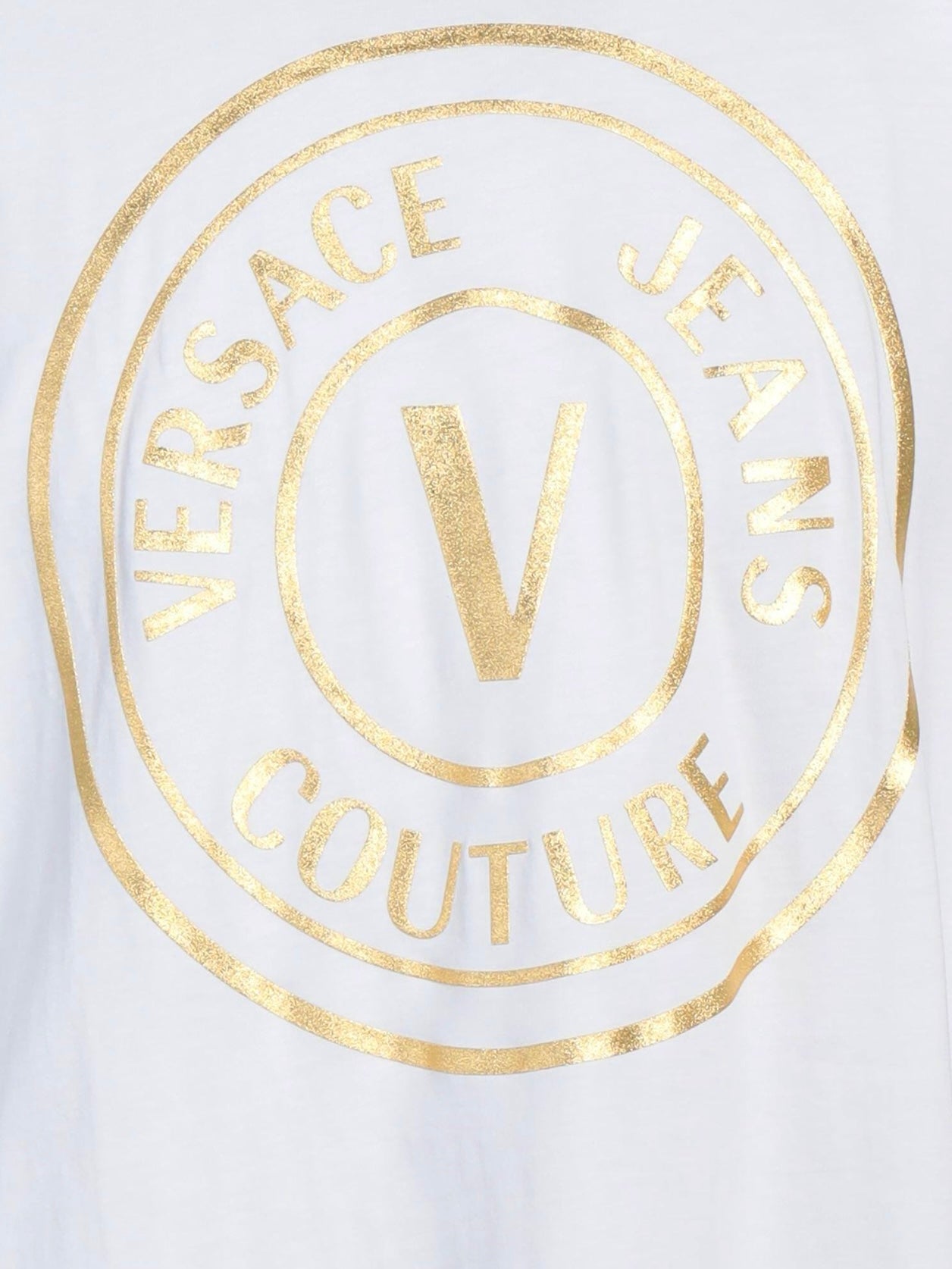 VERSACE JEANS BLANCA CIRCULO DORADO