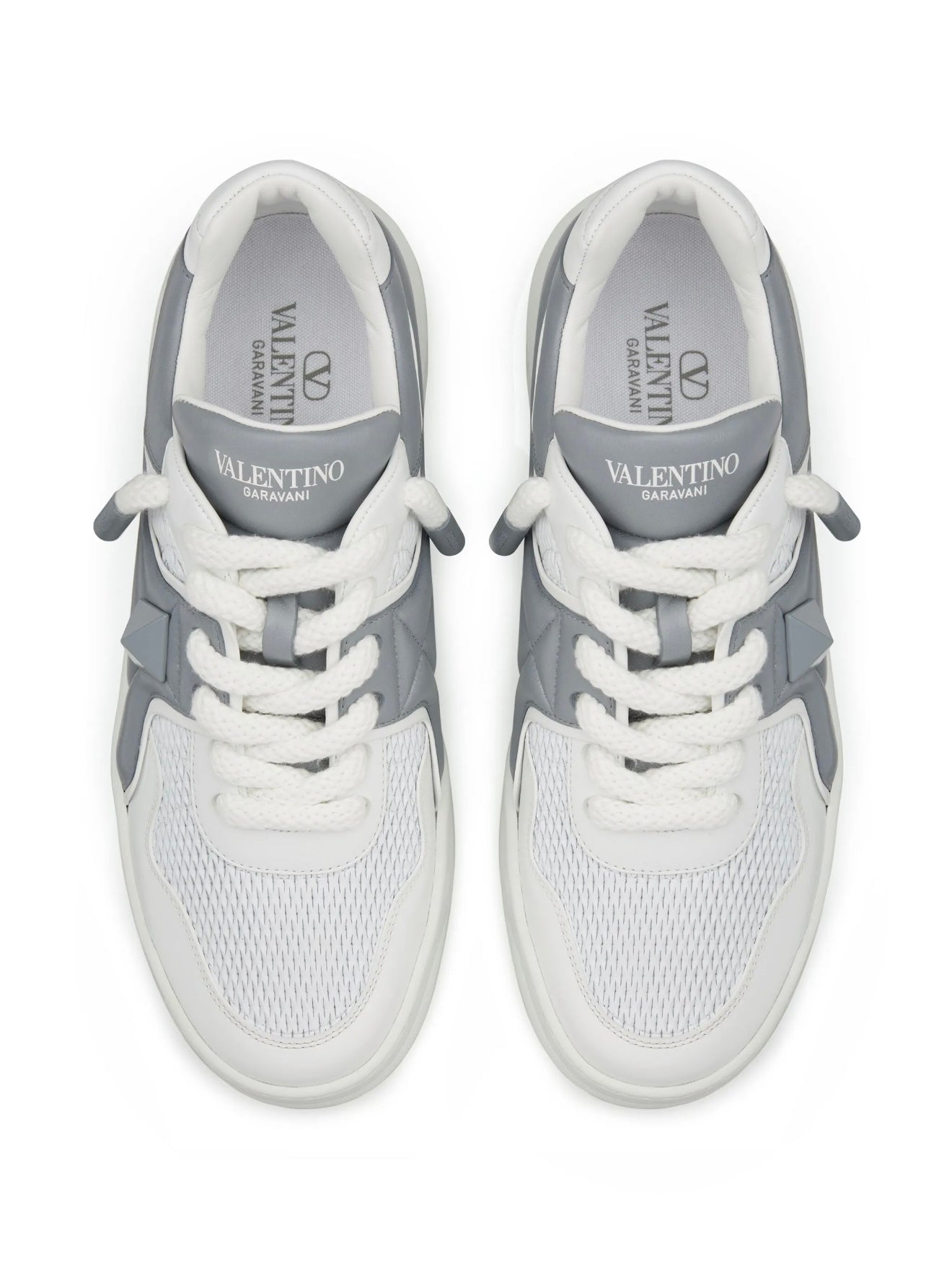 TENIS VALENTINO GRUESOS GRIS BLANCO