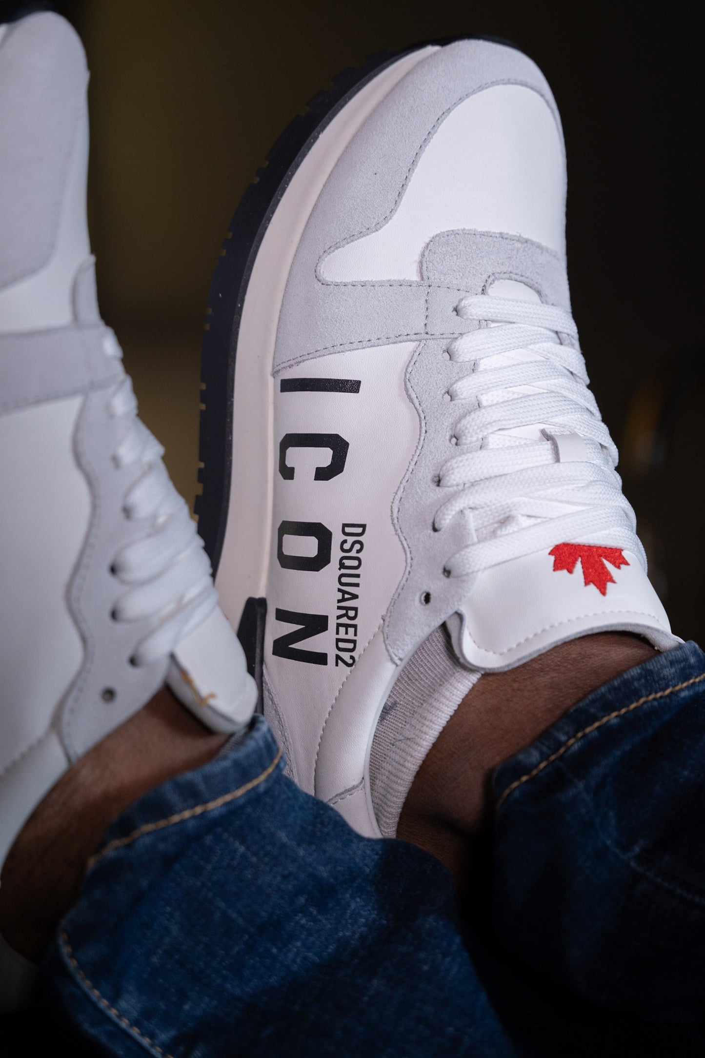 TENIS DSQ BLANCOS ICON