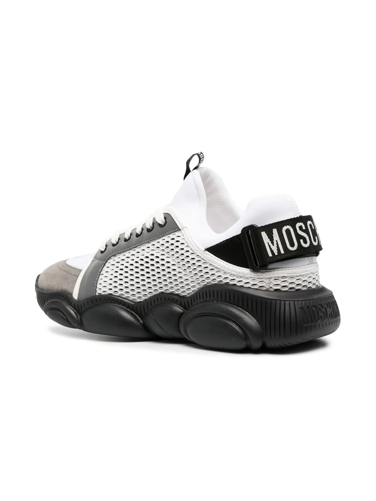 TENIS MOSCHINO BLANCOS SUELA NEGRA