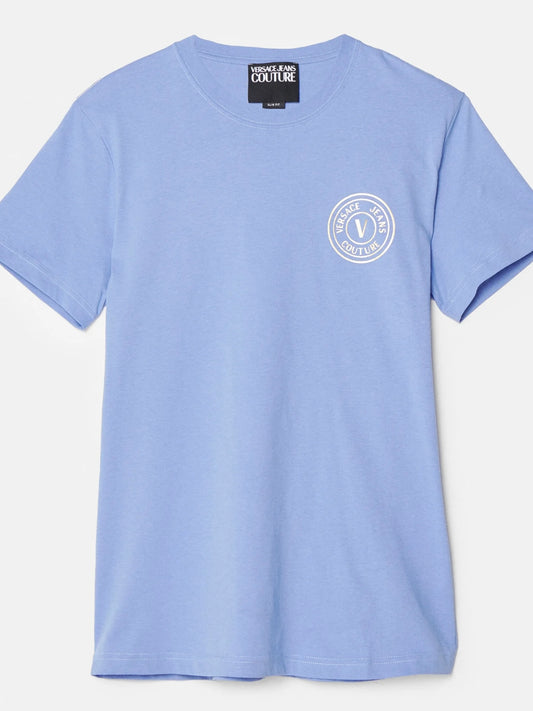 VERSACE JEANS AZUL LOGO REDONDO PECHO