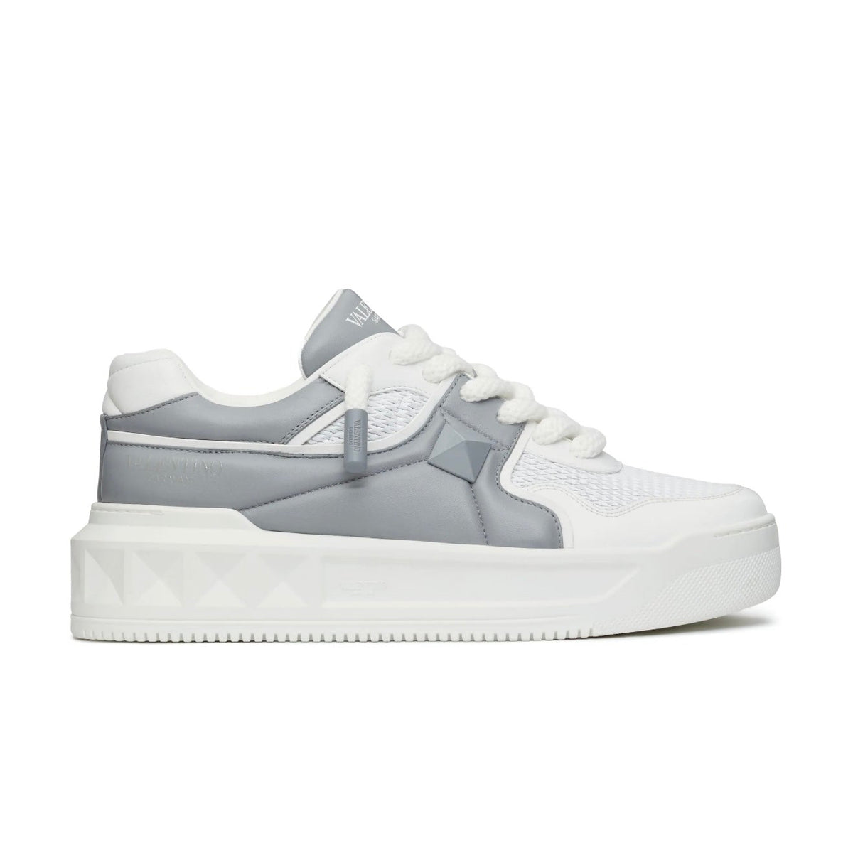 TENIS VALENTINO GRUESOS GRIS BLANCO
