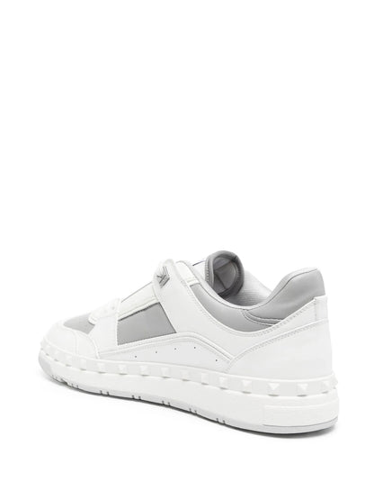 TENIS VALENTINO BLANCO GRIS BAJITOS