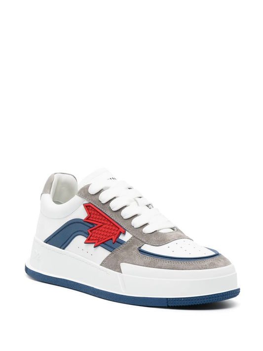 TENIS DSQUARED2 BLANCOS HOJA