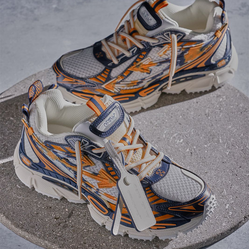 ZAPATOS OFF WHITE BE RIGHT BACK NARANJA AZUL