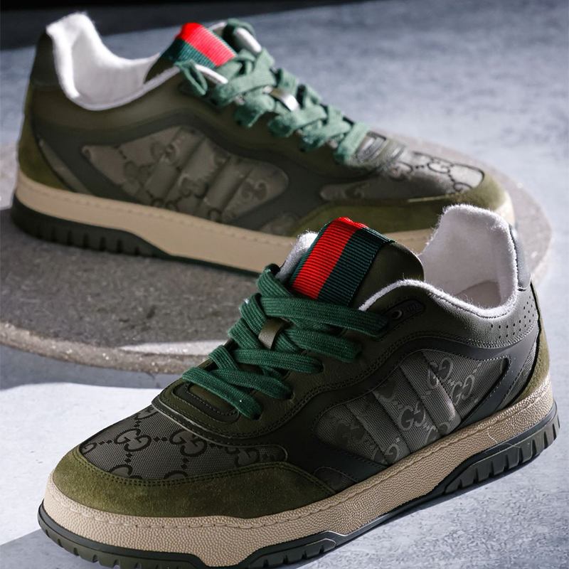 ZAPATOS GUCCI VERDE MILITAR