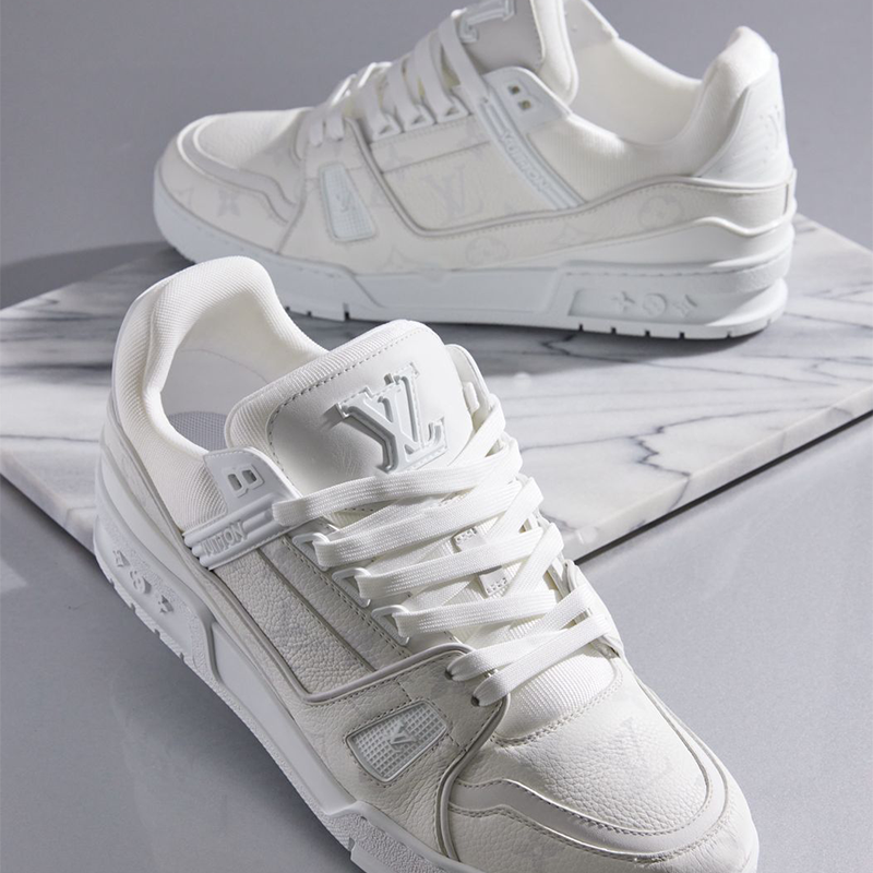 ZAPATOS LOUIS VUITTON TRAINER BLANCO HUESO
