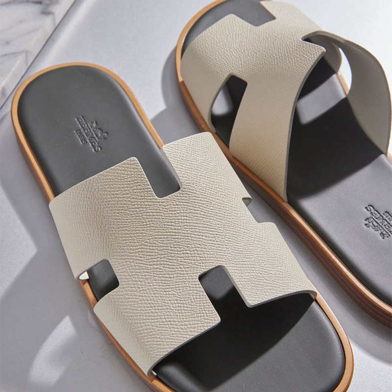 CHANCLAS HERMES GRIS