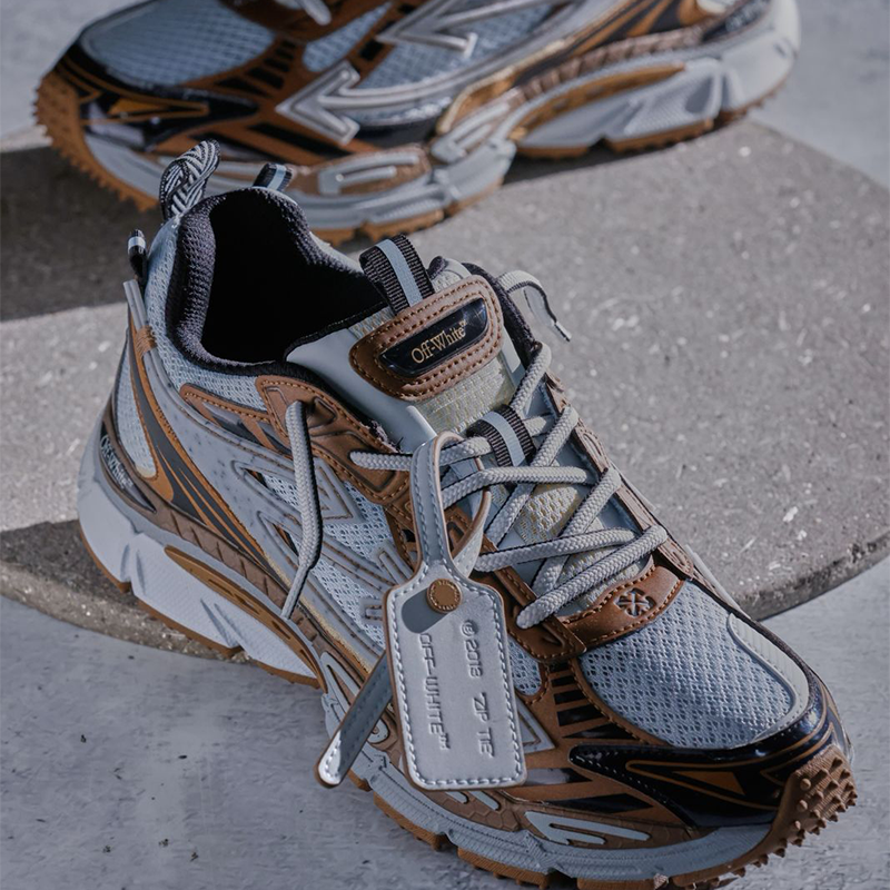 ZAPATOS OFF WHITE BE RIGHT BACK AZUL CAFÉ