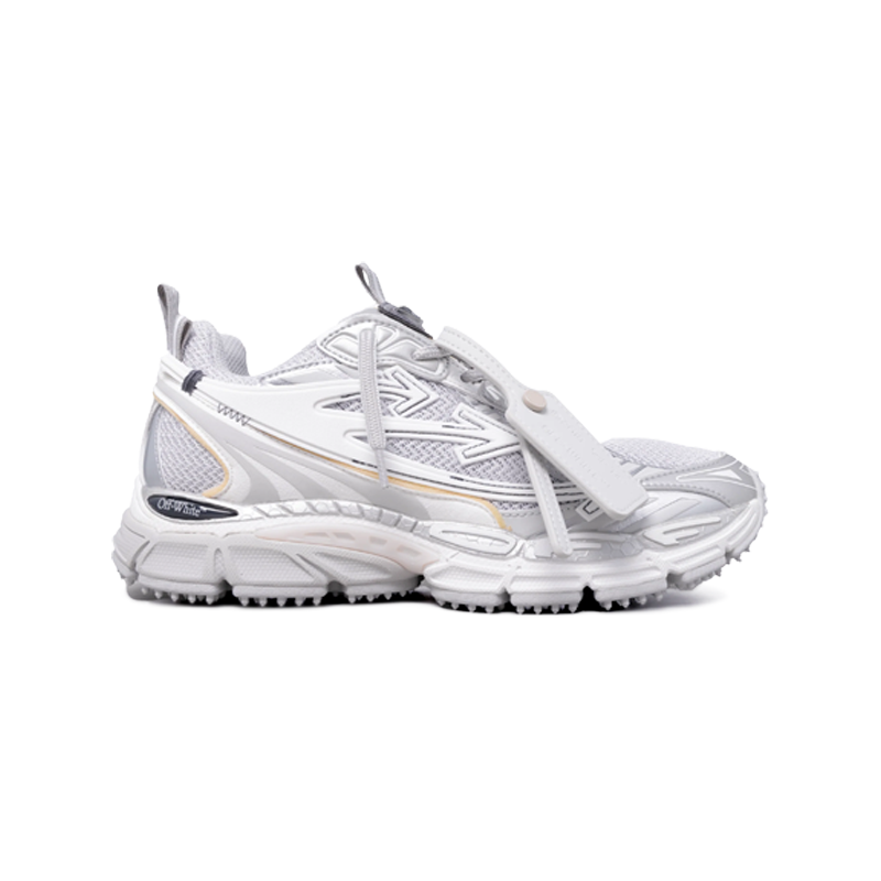 ZAPATOS OFF WHITE BE RIGHT BACK PLATEADO