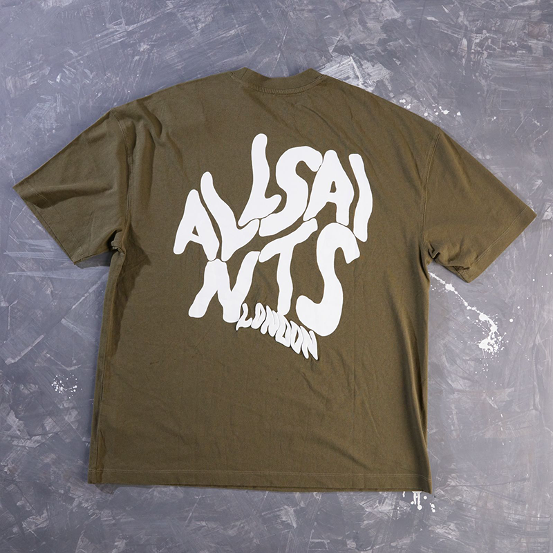 CAMISETA ALL SAINTS VERDE MILITAR