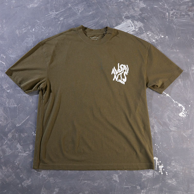 CAMISETA ALL SAINTS VERDE MILITAR