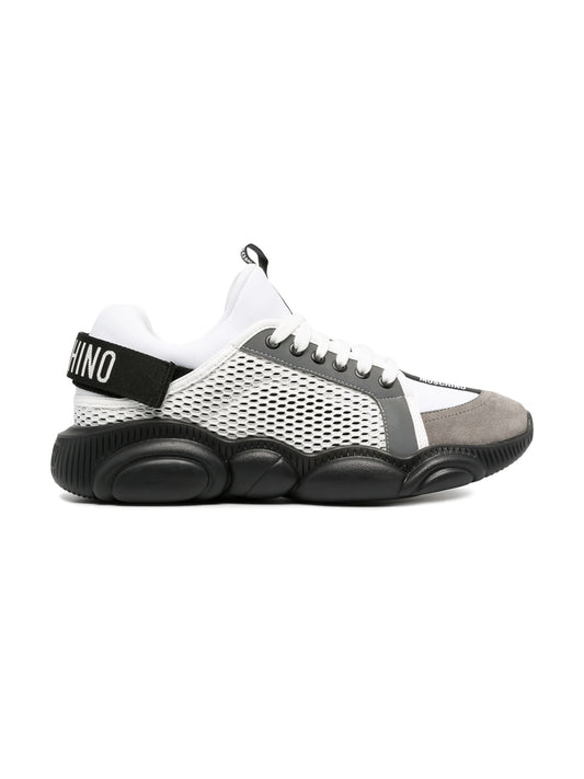 TENIS MOSCHINO BLANCOS SUELA NEGRA