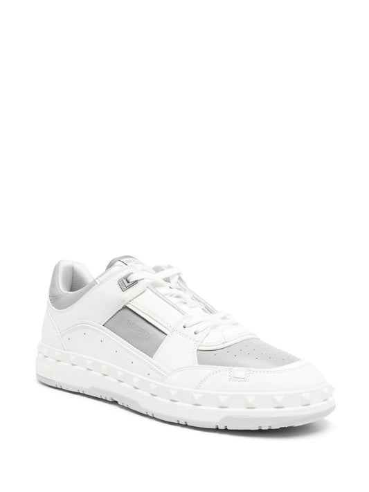 TENIS VALENTINO BLANCO GRIS BAJITOS