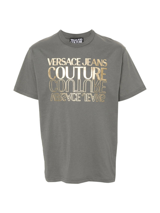 VERSACE JEANS VERDE LETRAS DORADAS