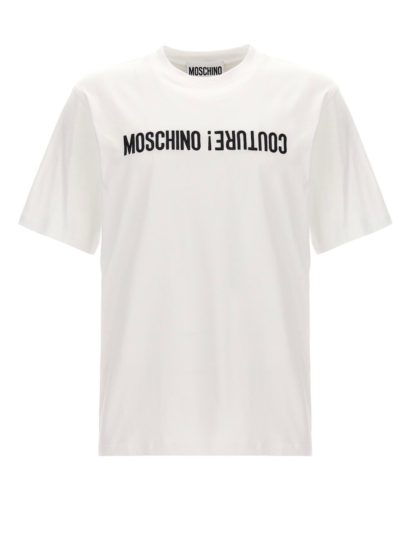 CAMISETA MOSCHINO BLANCA BORDADO