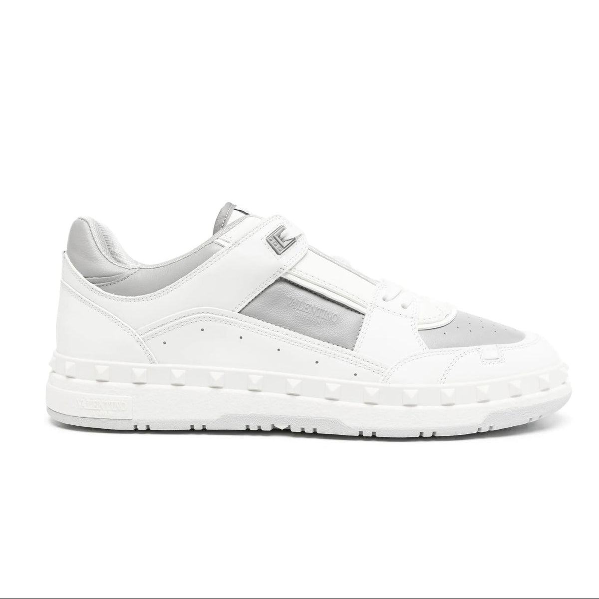 TENIS VALENTINO BLANCO GRIS BAJITOS