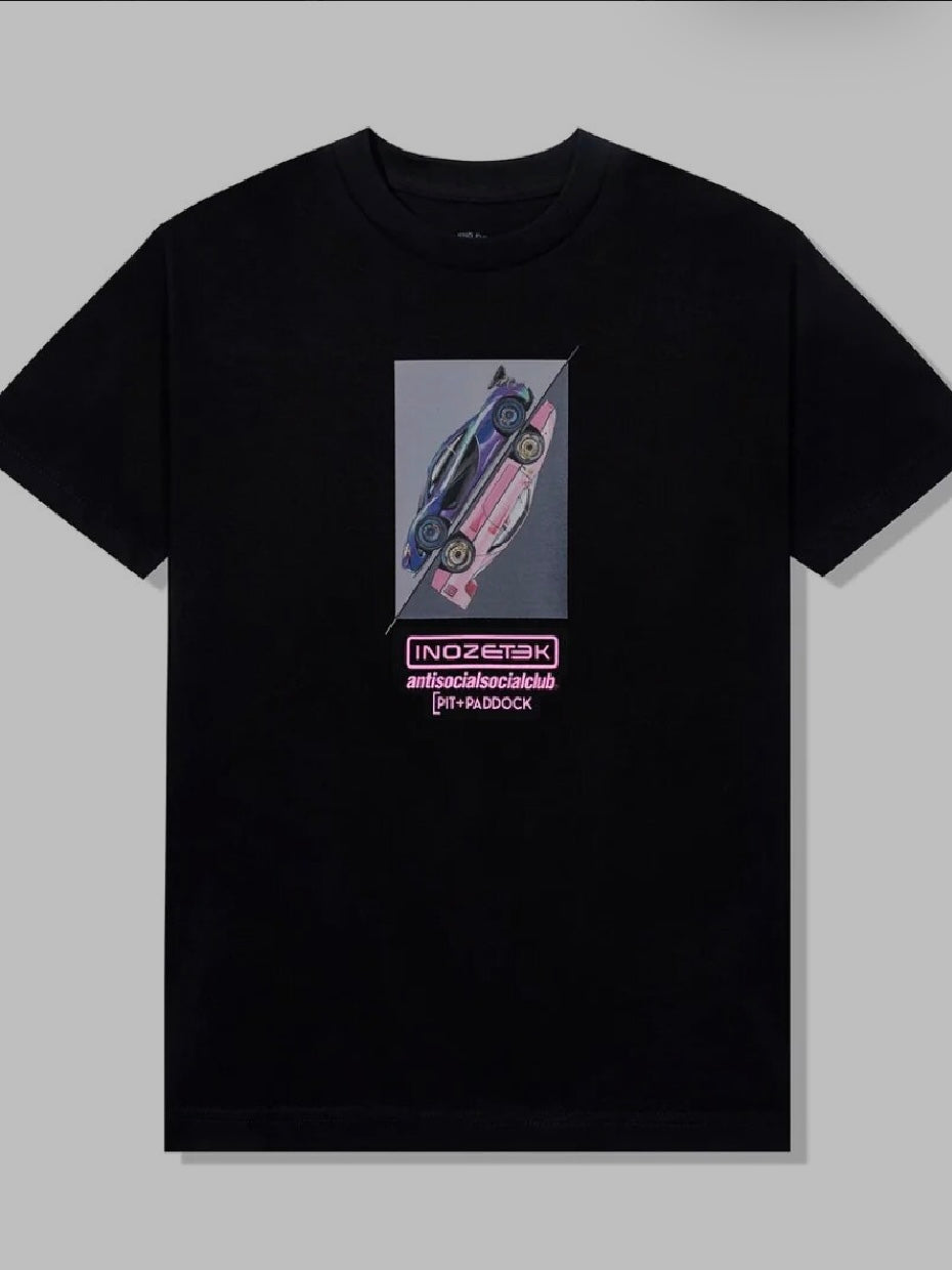 CAMISETA ANTISOCIAL NEGRA ROSADA