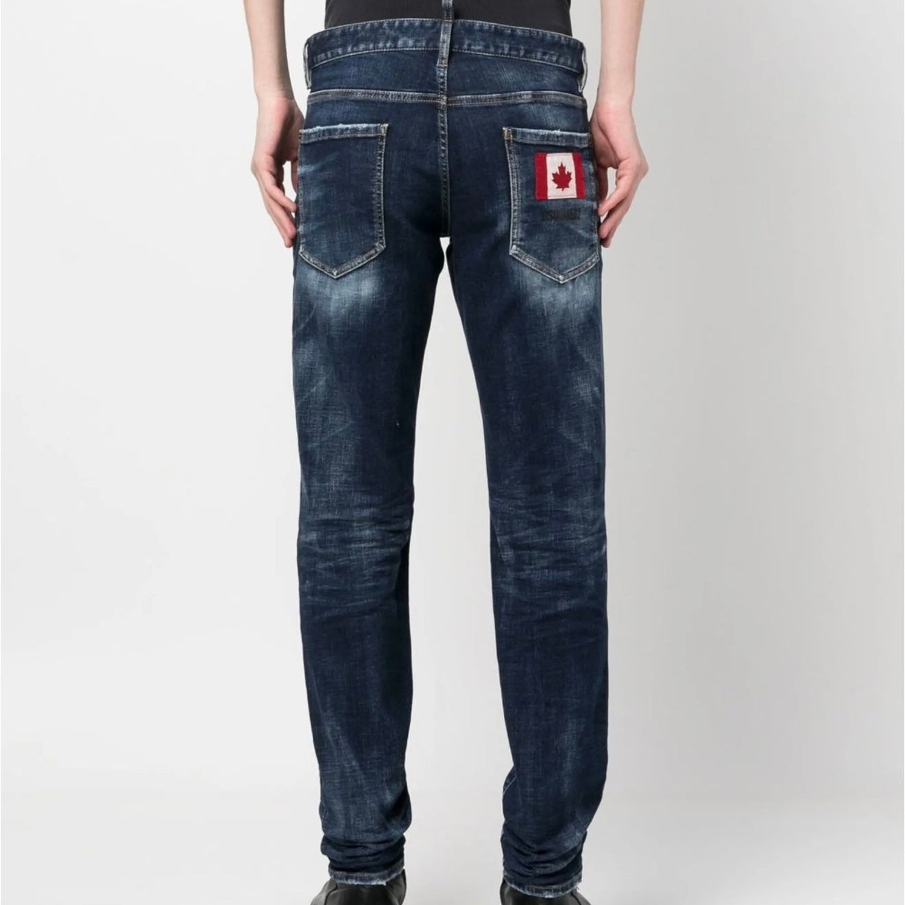 JEAN DSQ AZUL BANDERA BOLSILLO