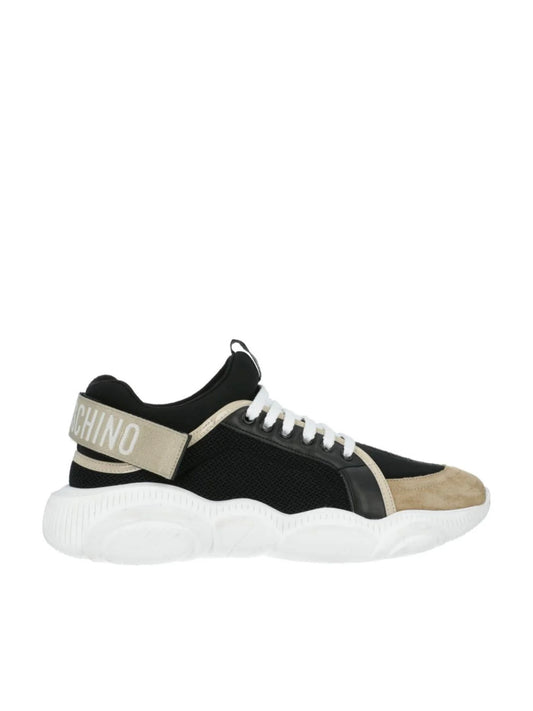 TENIS MOSCHINO NEGROS BEIGE
