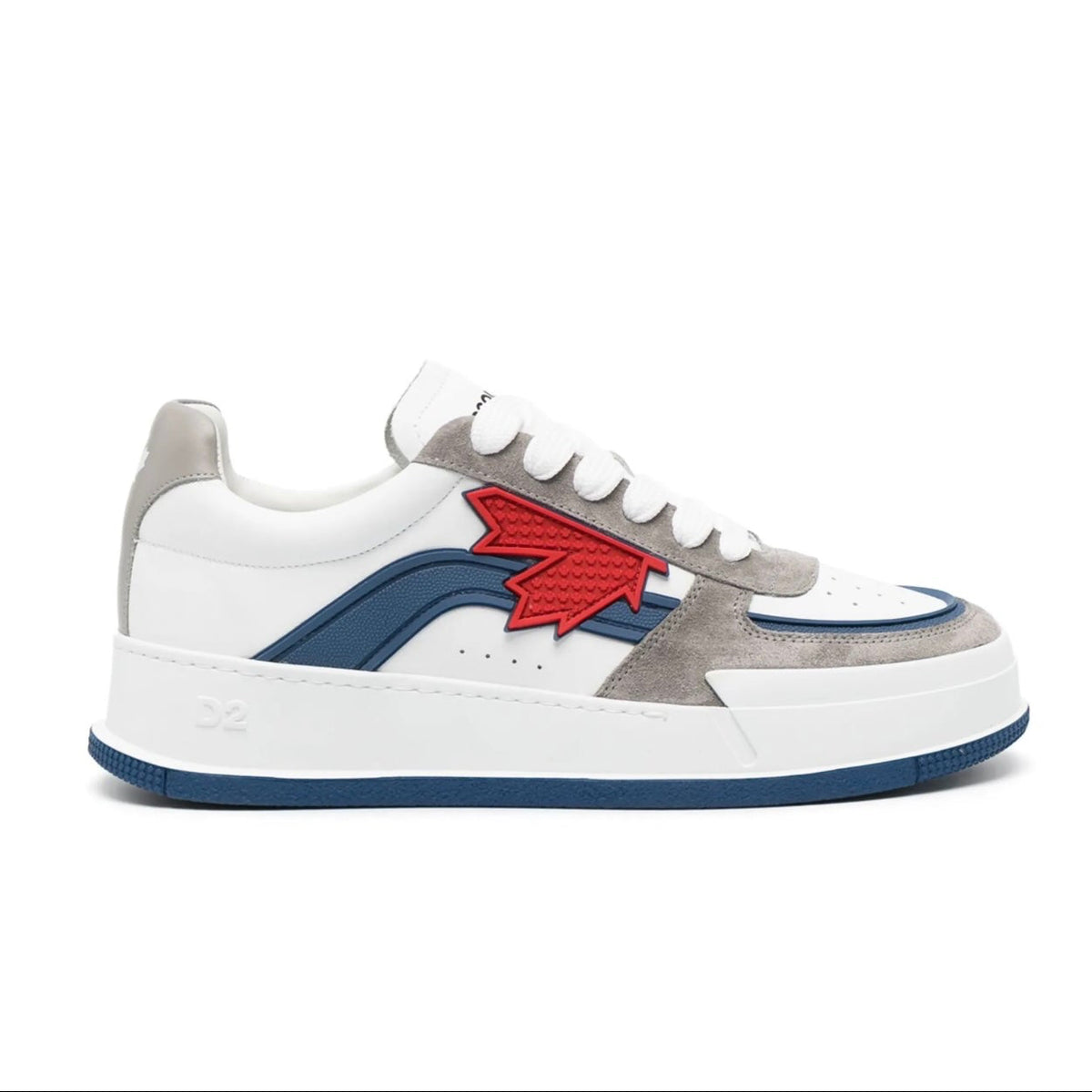 TENIS DSQUARED2 BLANCOS HOJA