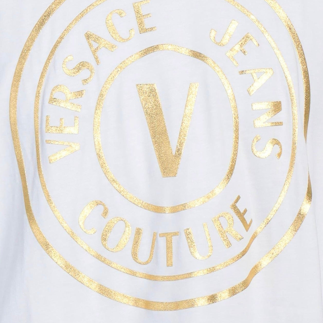 VERSACE JEANS BLANCA CIRCULO DORADO