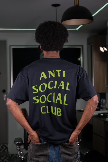 ANTISOCIAL NEGRA VERDE PIXEL