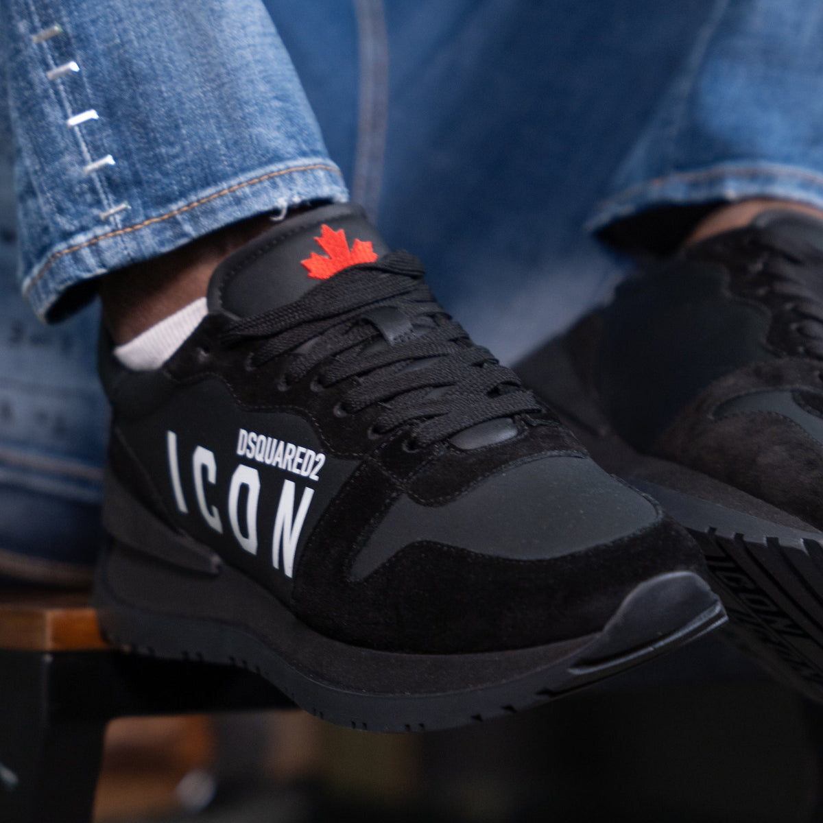 TENIS DSQUARED2 NEGROS ICON